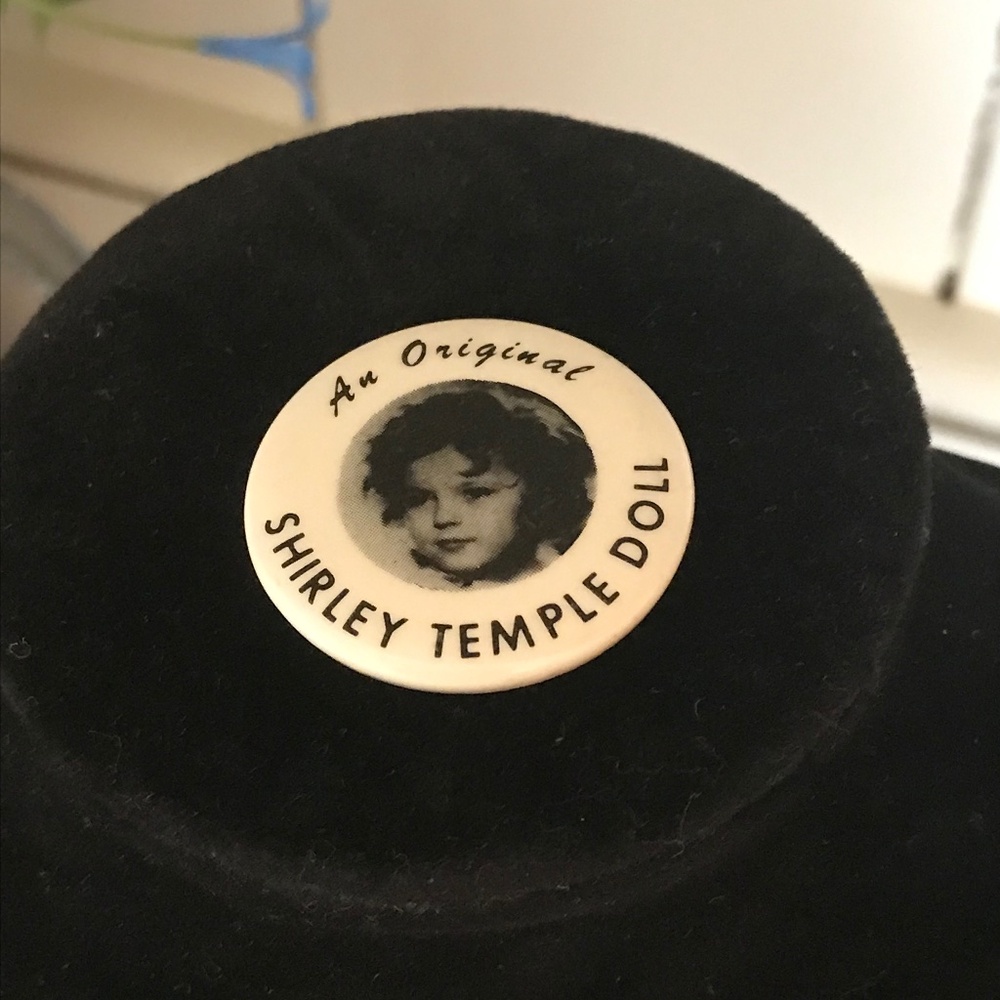 Vintage Shirley Temple 1930s Reproduction Pin "An Original Shirley Temple Doll"
